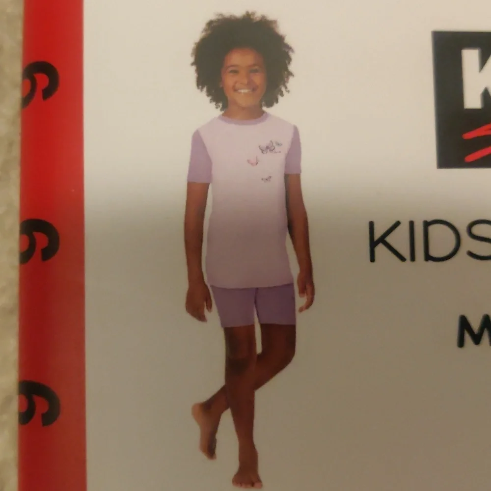 NEW!Girls Kirkland Signature Kids’ 4-Piece Organic Cotton Pajama Y2K Cottage